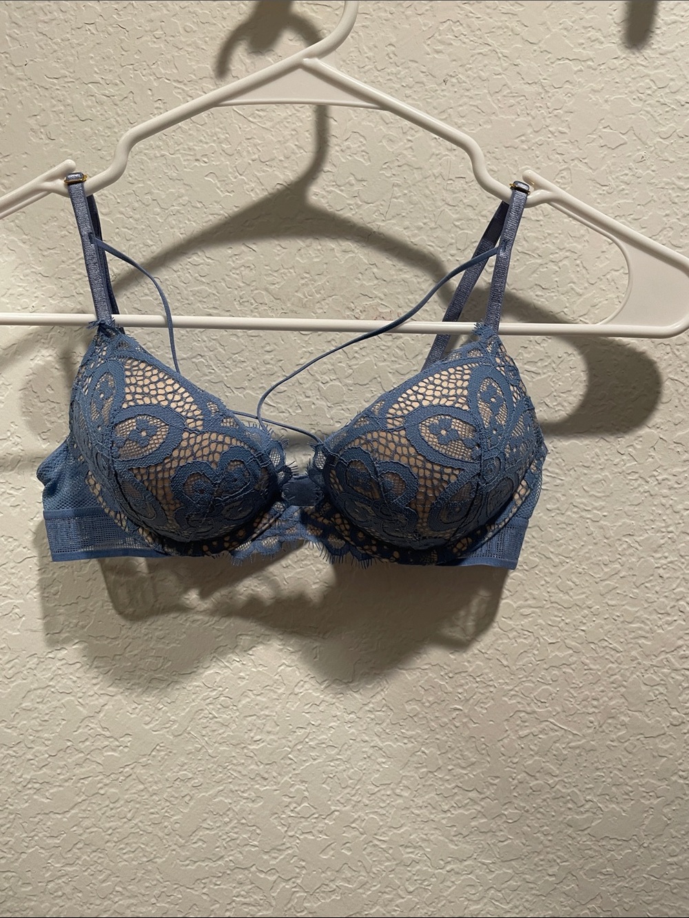 Victoria's Secret Blue Lace Underwire Bra